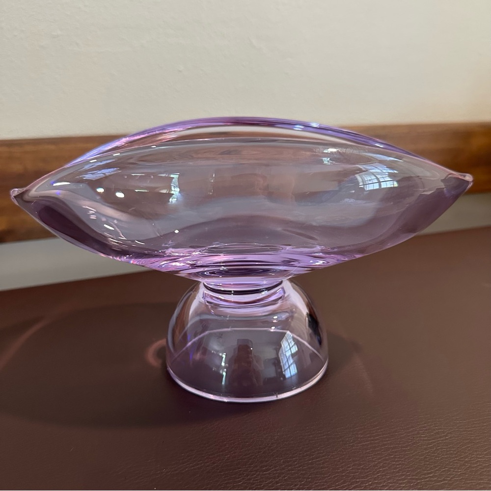 Vintage MCM Alexandrite/ Neodymium Glass Compote
